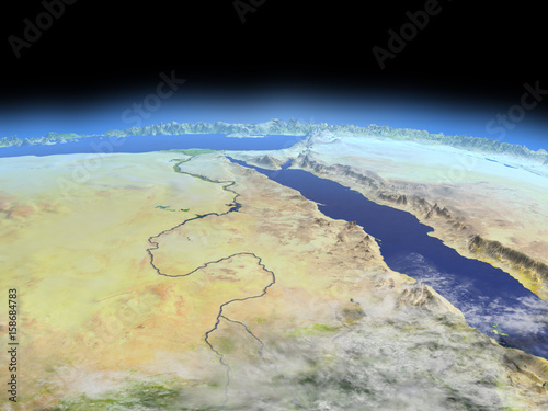 Slika na platnu Egypt from space