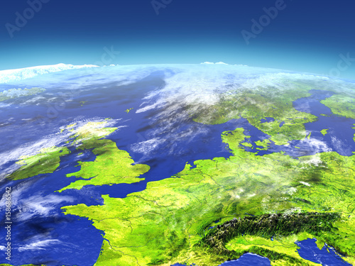 Western Europe from space