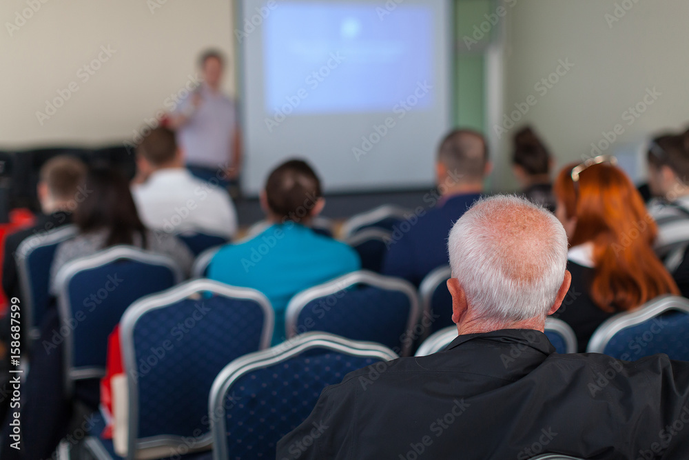 The image of the conference in the conference hall The image of the conference in the conference hall
