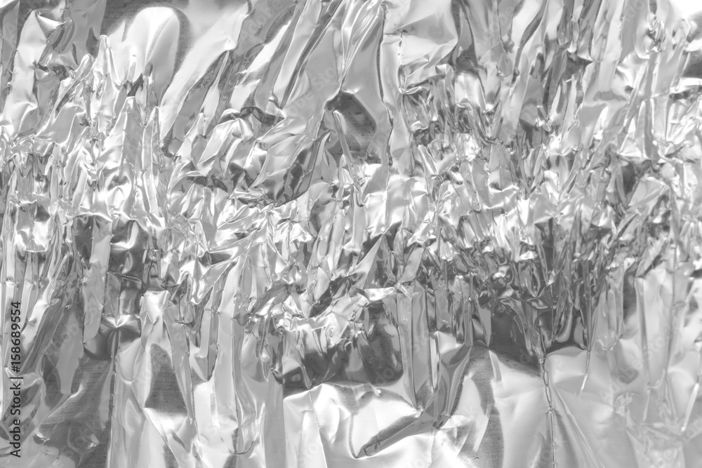 crumpled foil as a background