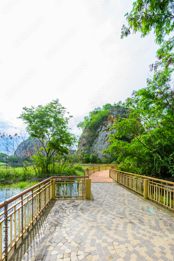 Khao Ngu Stone Park at Ratchabri, Thailand