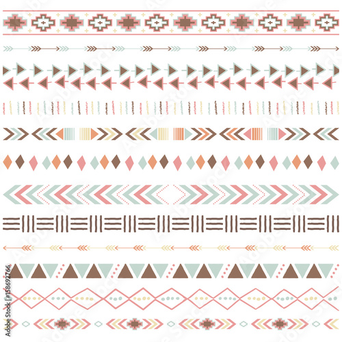 Tribal Ribbon Borders Collections