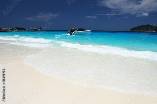 blue sea and beach background - similan island  thailand