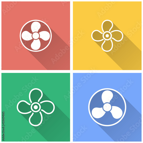 Fan - vector icon.