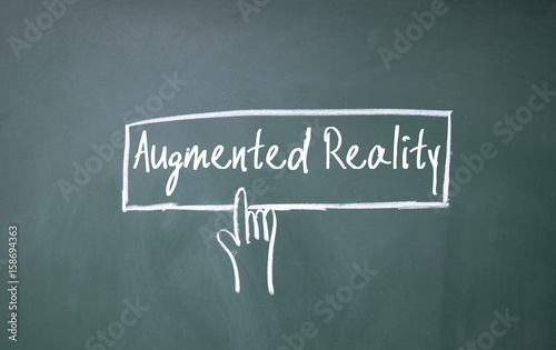 finger click augmented reality symbol