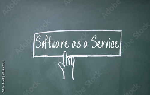 finger click Software as a Service symbol