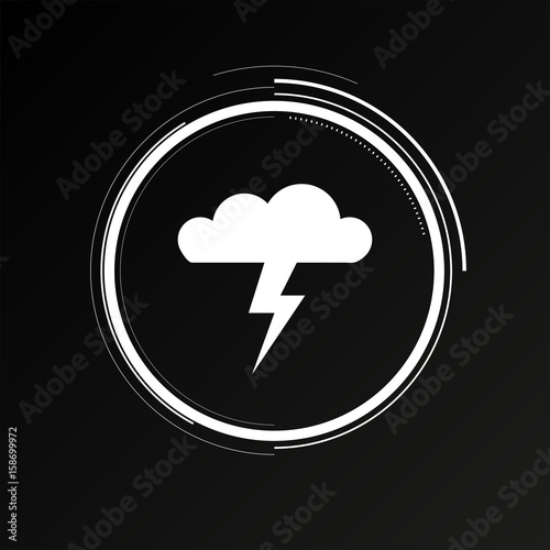 Future Button - Gewitterwolke