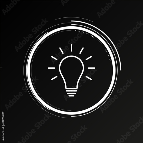 Future Button - Glühbirne