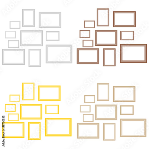 A set of picture frames