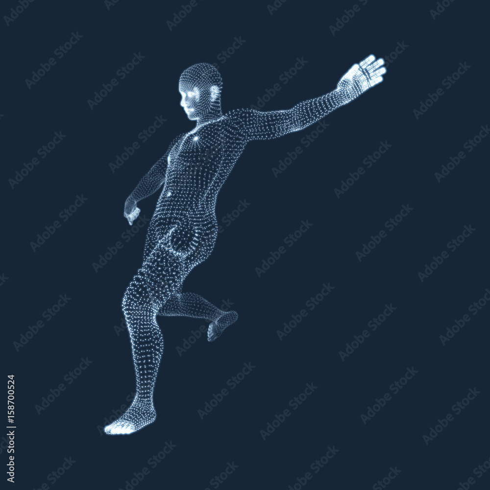A football player from particle. Sports concept. 3D Model of Man. Human Body. Sport Symbol. Design Element. Vector Illustration.A_R_00_200x200 A football player from particle. Sports concept. 3D Model of Man. Human Body. Sport Symbol. Design Element. Vector Illustration.A_R_00_200x200