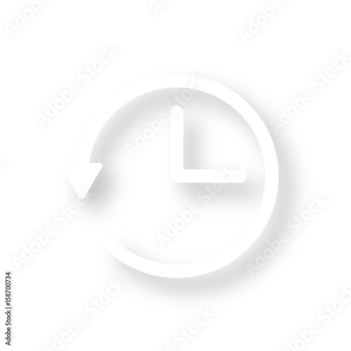 Icon mit Schatten - Zeitumstellung