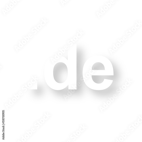 Icon mit Schatten - de Domain