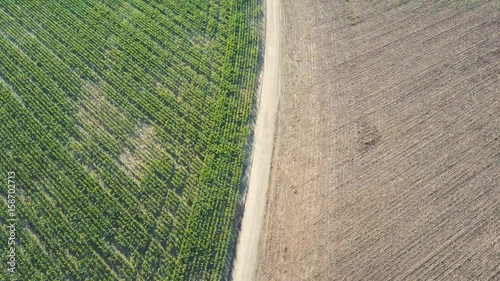 Farm Field Drone Aerial 