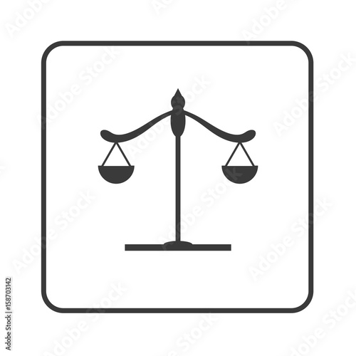 Waage - Gerechtigkeit - Justiz - Simple App Icon