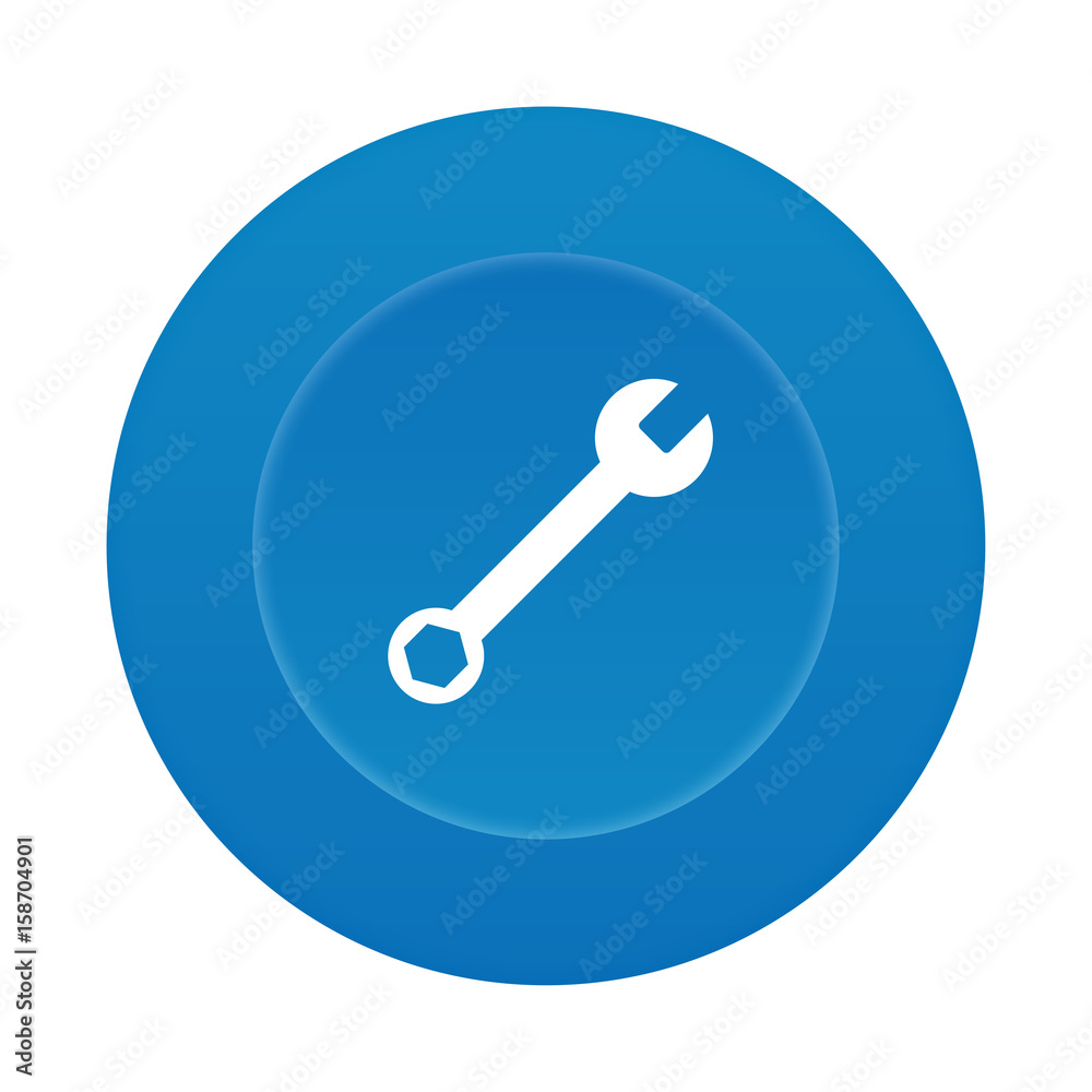 Runder 3D Button - Schraubenschlüssel - Support Runder 3D Button - Schraubenschlüssel - Support