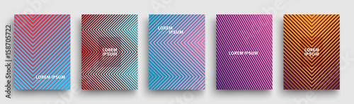 Simple Modern Covers Template Design. Set of Minimal Geometric Halftone Gradients for Presentation, Magazines, Flyers, Annual Reports, Posters and Business Cards. Vector EPS 10