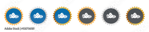 Ostereier - Gezacktes Button-Set