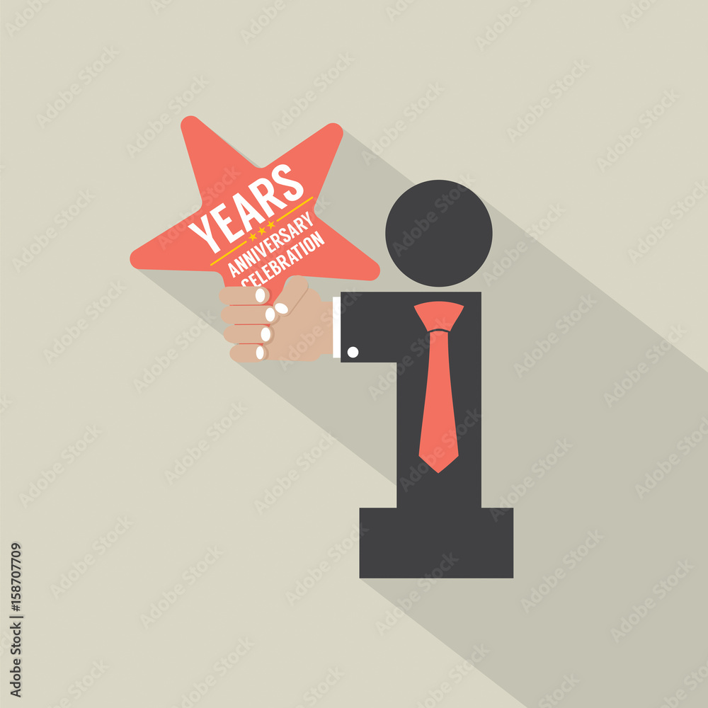 1st Years Anniversary Typography Design Vector Illustration 1st Years Anniversary Typography Design Vector Illustration