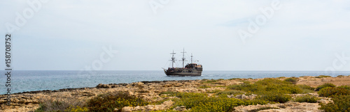 A big beautiful ship in the sea, Cyprus