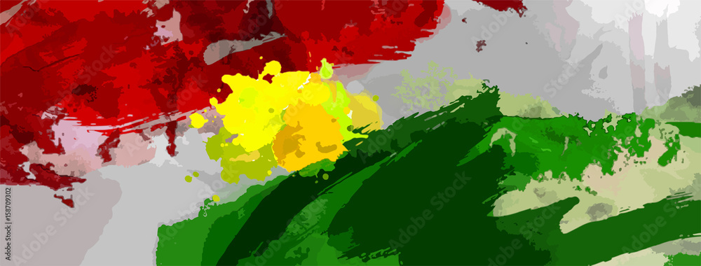 Kurdistan Flag graphical banner