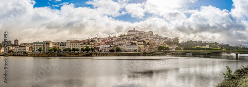 Panoramic view at the university city Coimbra with river Mondego - Portugal