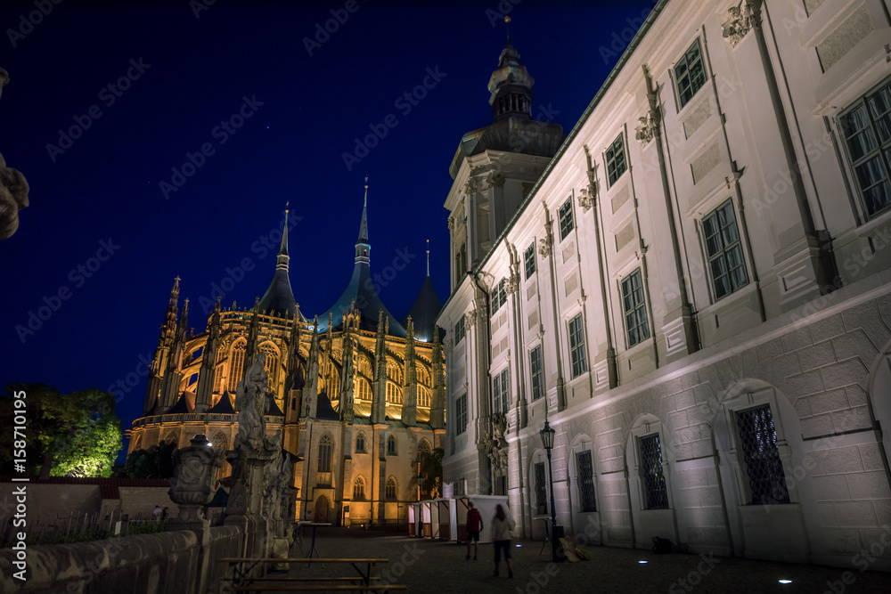  Jesuit college, St. Barbara's Temple, Kutna Hora, Czech republic, Europe