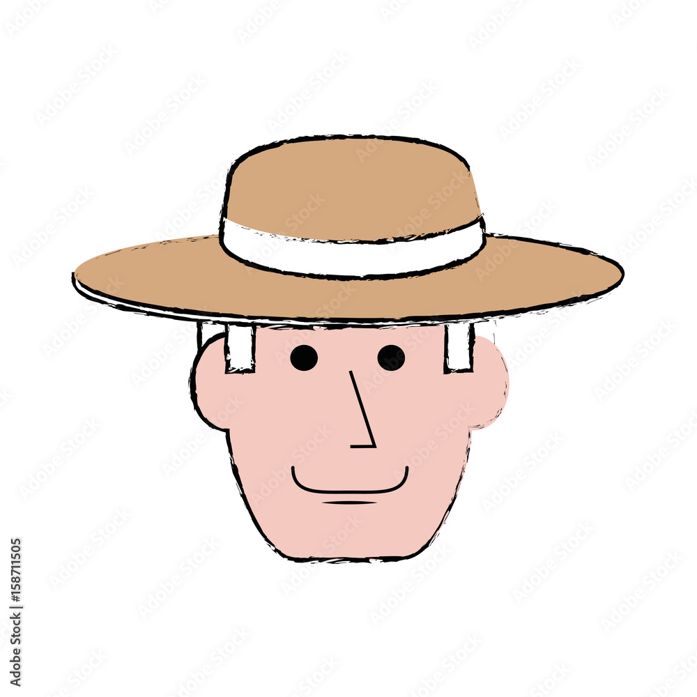 Gardener farmer avatar icon vector illustration graphic design Gardener farmer avatar icon vector illustration graphic design