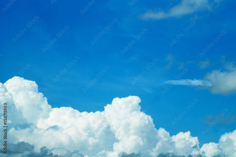 Blue sky with white clouds Blue sky with white clouds