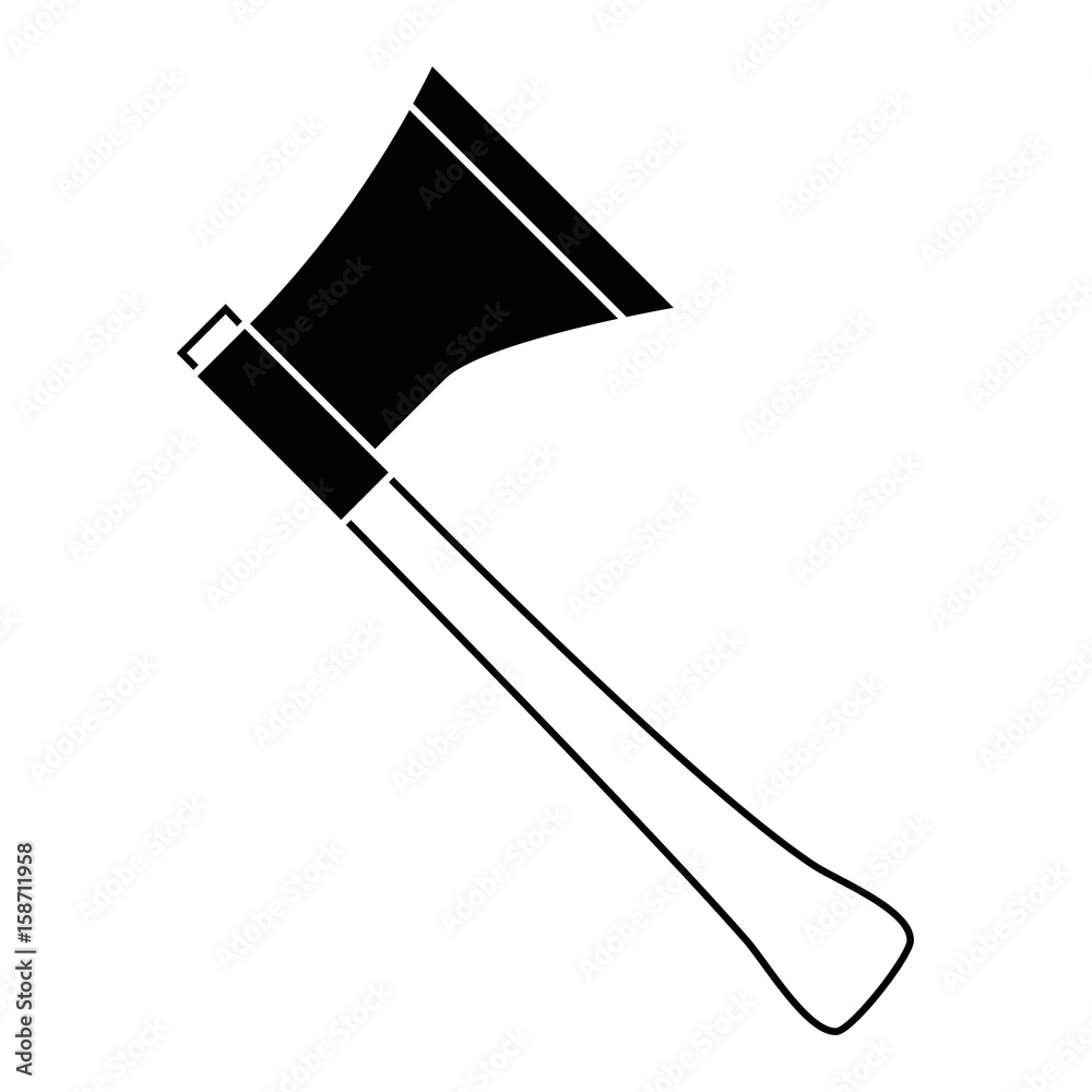 Axe gardening tool icon vector illustration graphic design Axe gardening tool icon vector illustration graphic design