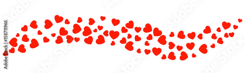Wave Background of hearts