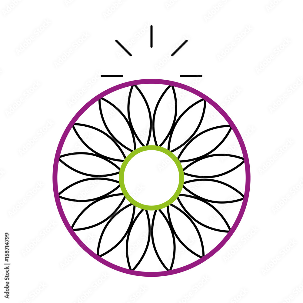 mandala retro culture icon vector illustration design mandala retro culture icon vector illustration design