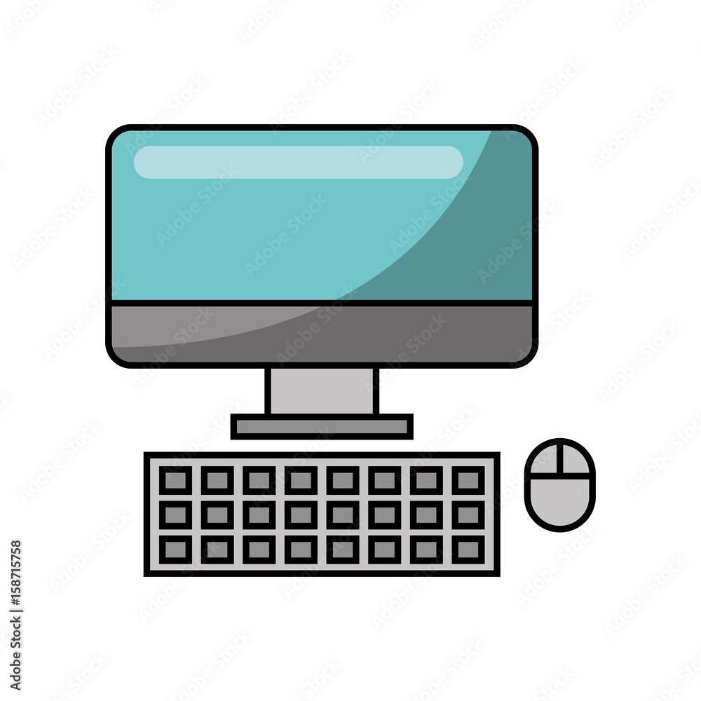 computer desktop isolated icon vector illustration design computer desktop isolated icon vector illustration design