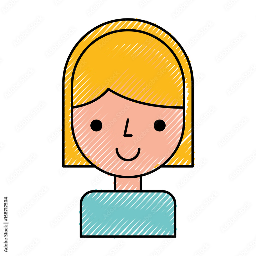 young woman avatar character vector illustration design young woman avatar character vector illustration design