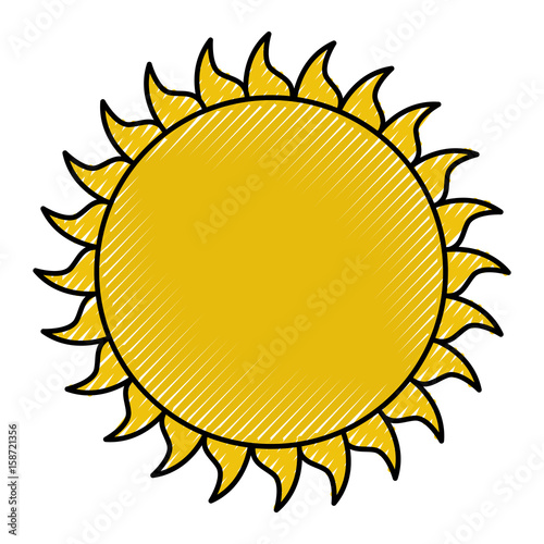 summer sun weather icon vector illustration design