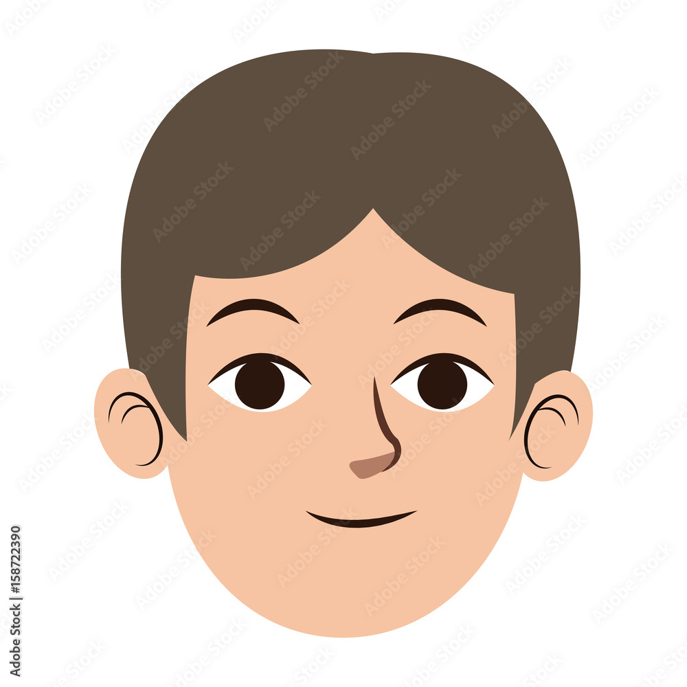cartoon face of young man image vector illustration cartoon face of young man image vector illustration