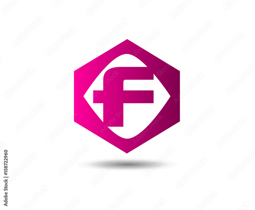 Obraz premium Letter f logo icon design template elements