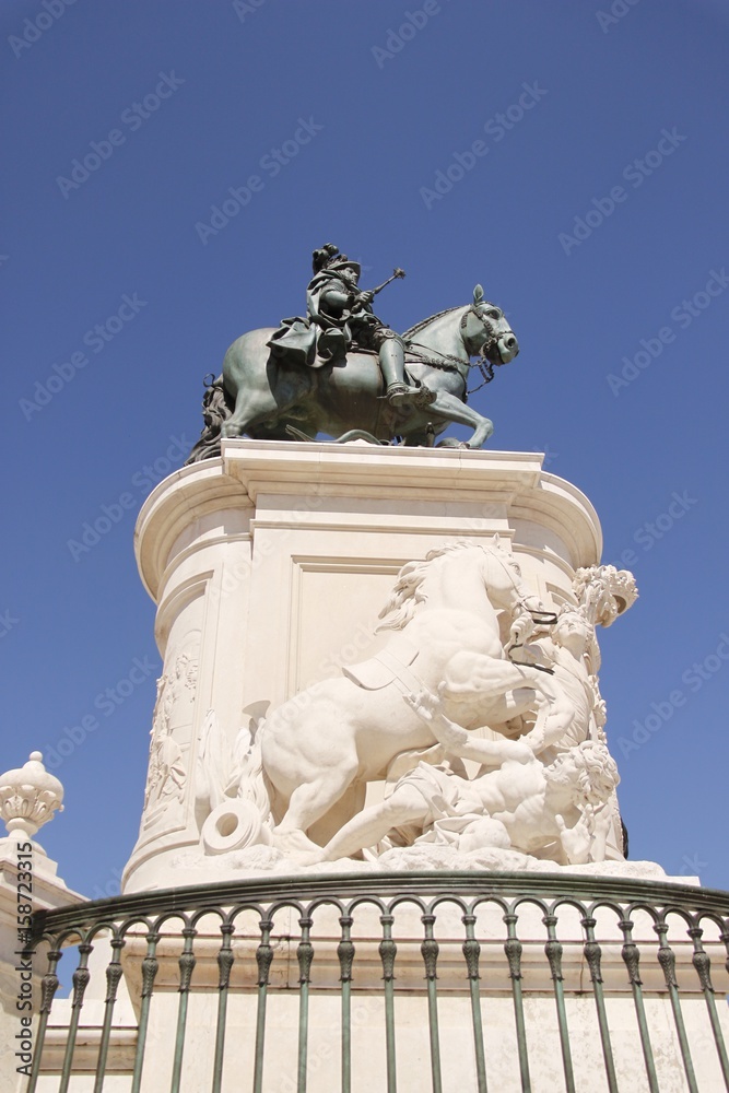 Statue de Joseph Ier à Lisbonne, Portugal	