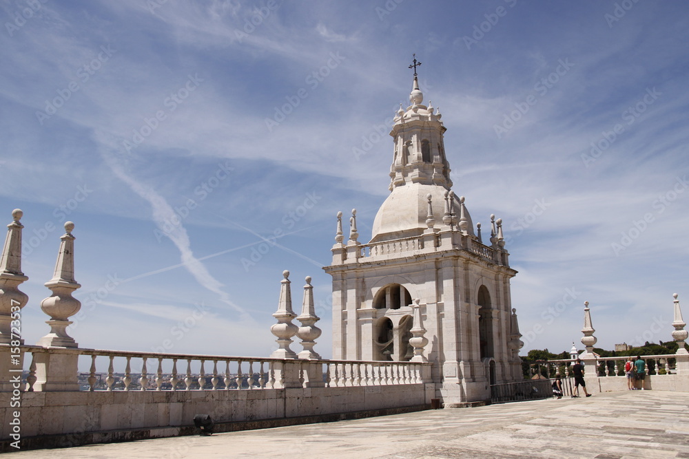 Terrasse du monastère Saint-Vincent à Lisbonne, Portugal	