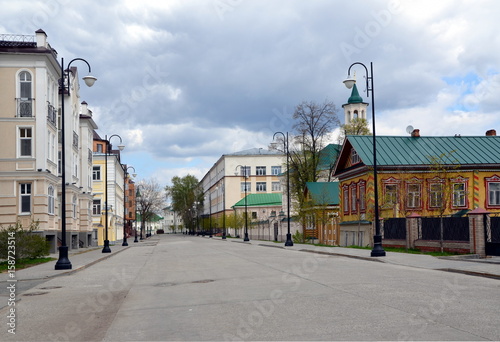 Kazan, Tatarstan, Russia. Kayum Nasyri Street in Old Tatar settlement photo