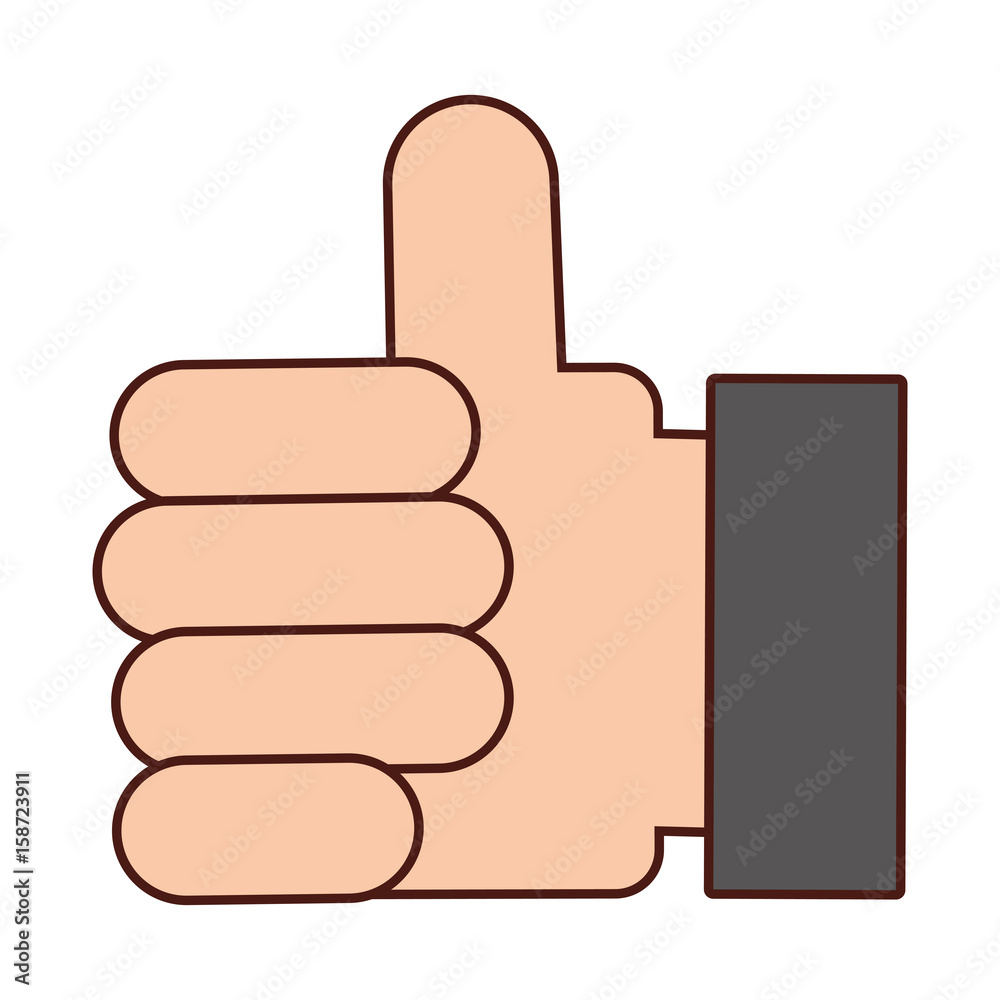 hand like isolated icon vector illustration design hand like isolated icon vector illustration design