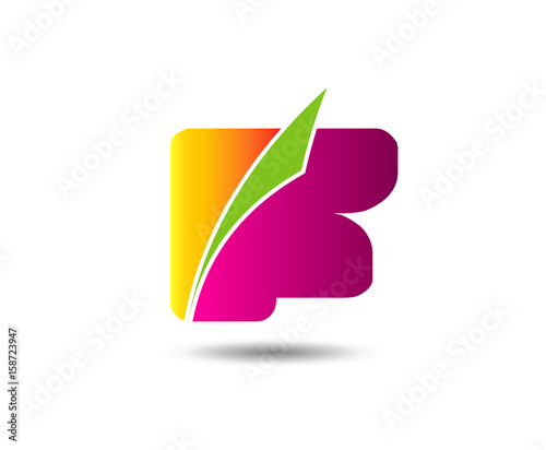 Letter f logo icon design template elements 