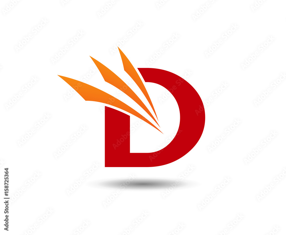 Obraz premium Alphabet icon - d 