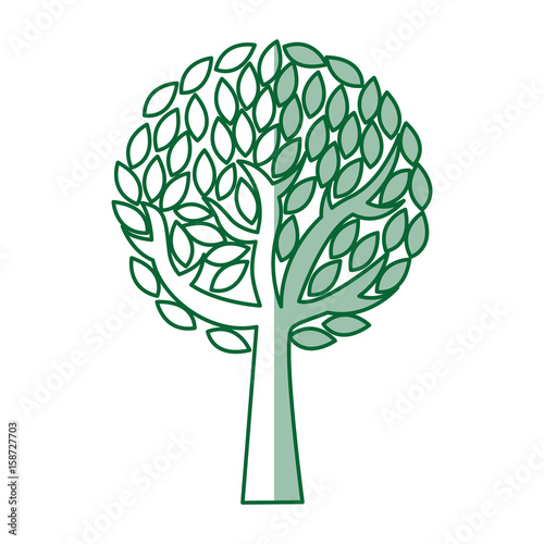 tree plant ecology icon vector illustration design