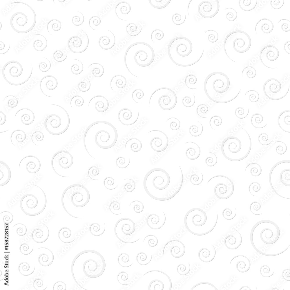 White background with grey spirals