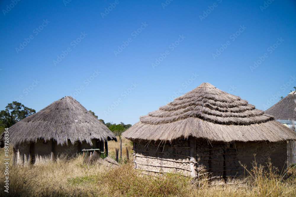 typical village in botswana