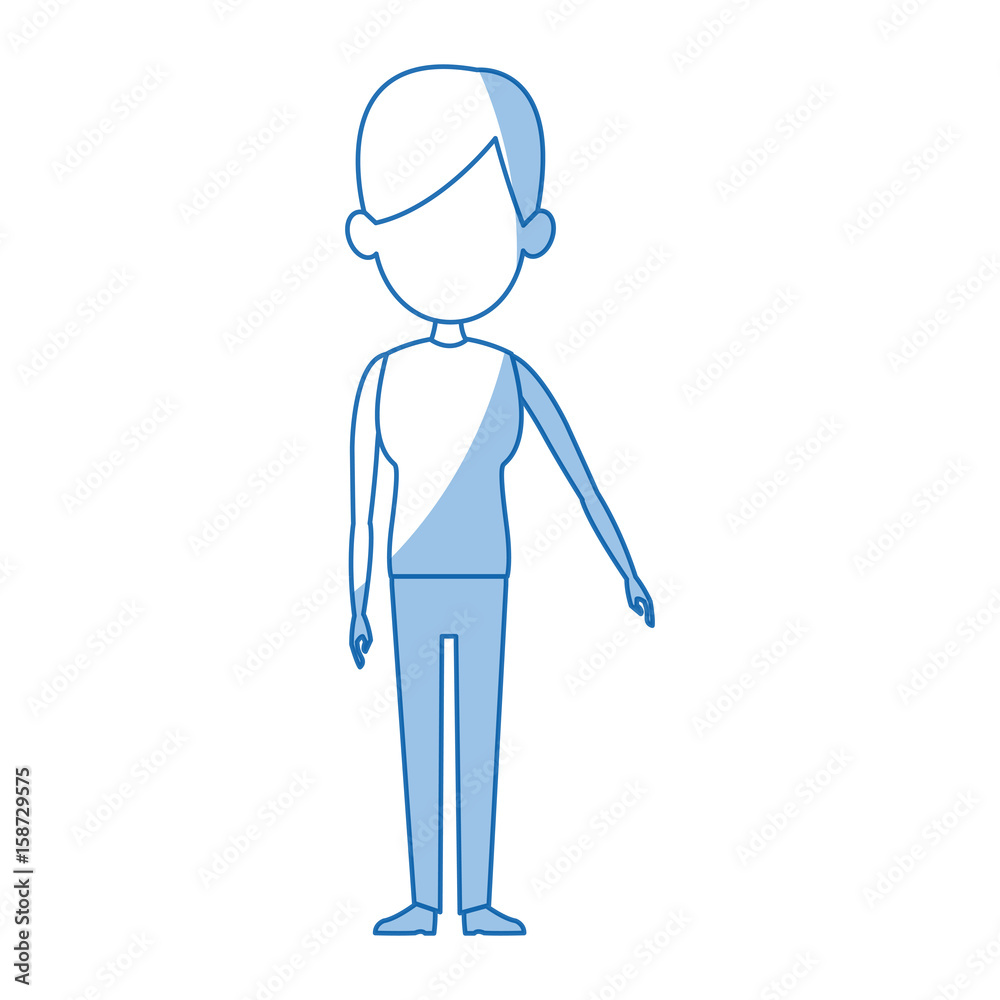 man facelessfigure icon flat style image vector illustration man facelessfigure icon flat style image vector illustration