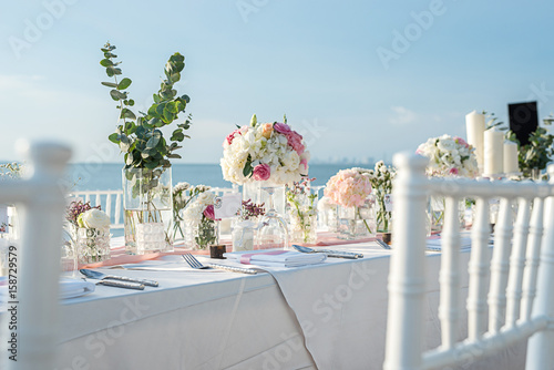 Wedding table Setup
