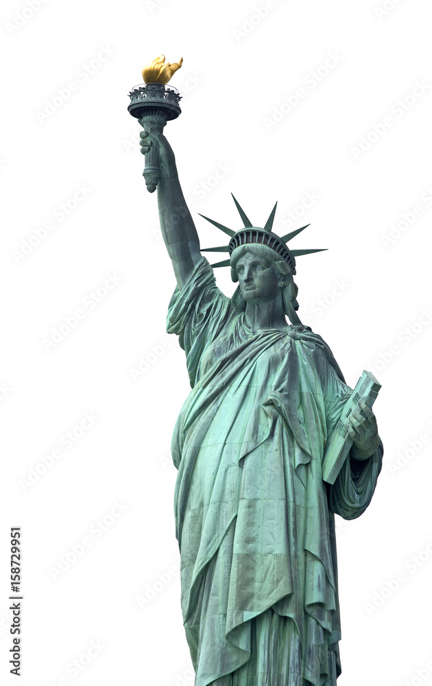 Fototapeta premium Statue of Liberty isolated over white