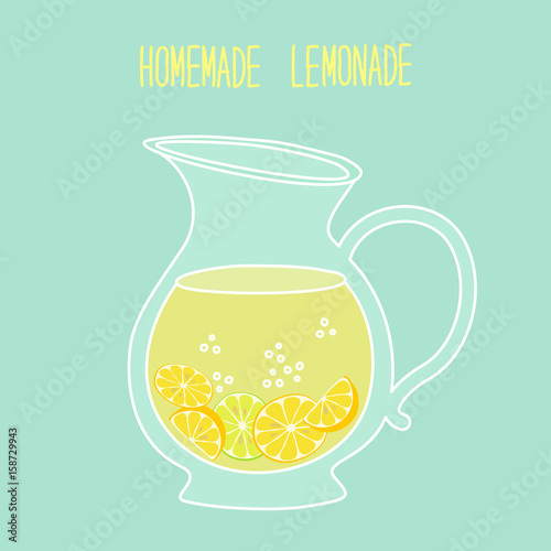 Cute vintage card Fresh Lemonade