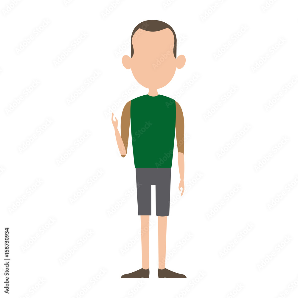 man male cartoon faceless standing gesture image vector illustration man male cartoon faceless standing gesture image vector illustration
